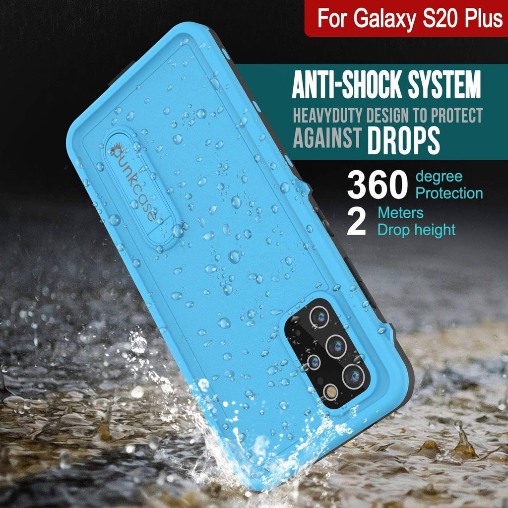 Light Blue Waterproof Case for Galaxy S20+ Plus H5459