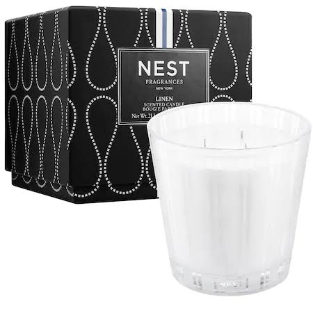 3-Wick Candle Linen A18253