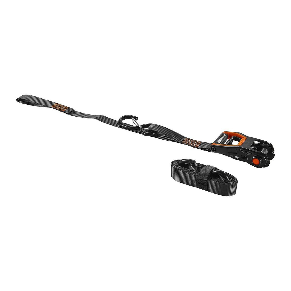 500 lb. Capacity 1 in. x 12 ft. Ratcheting Tie-Downs, 2-Pack K195553