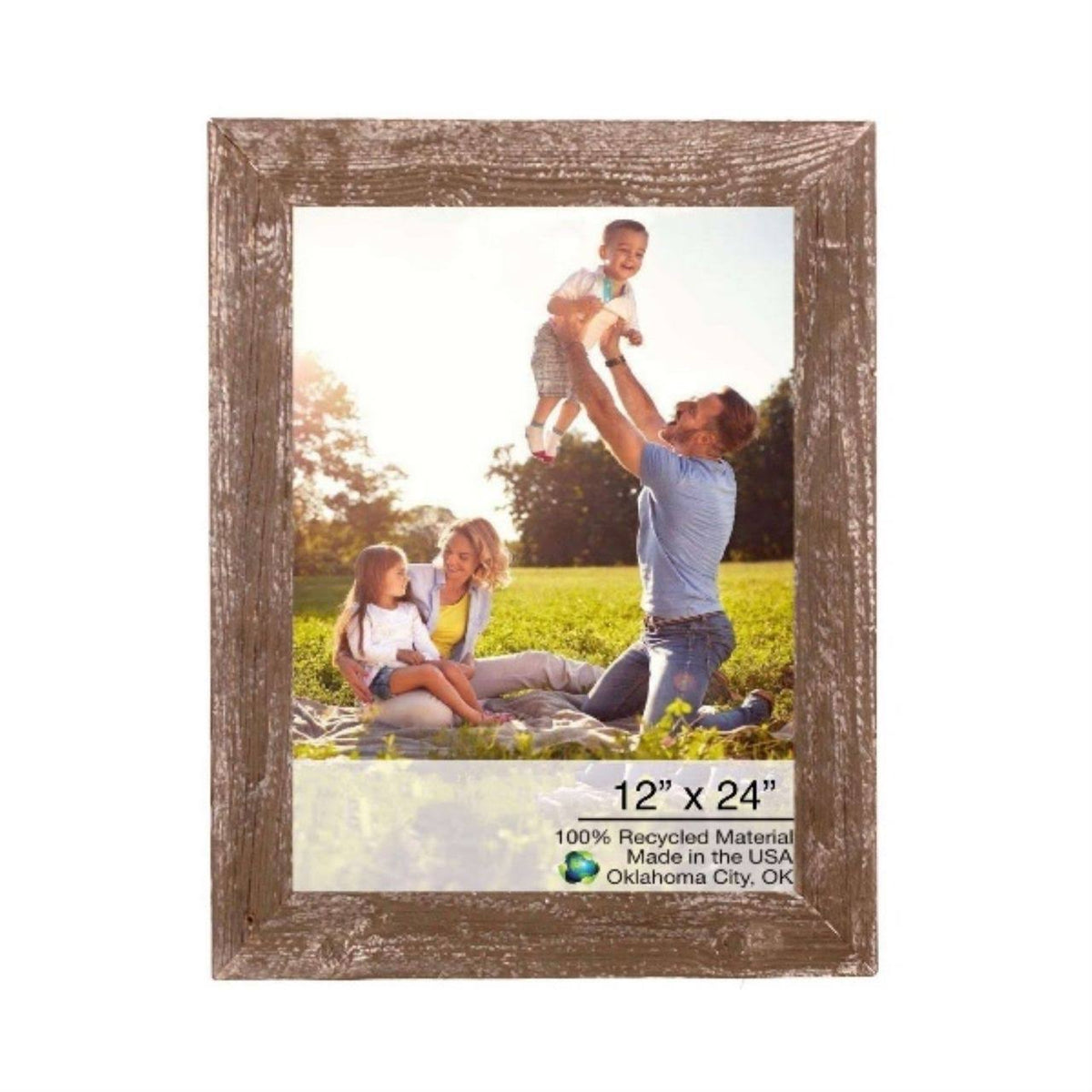 Rustic Farmhouse Espresso Wood Frame S3711