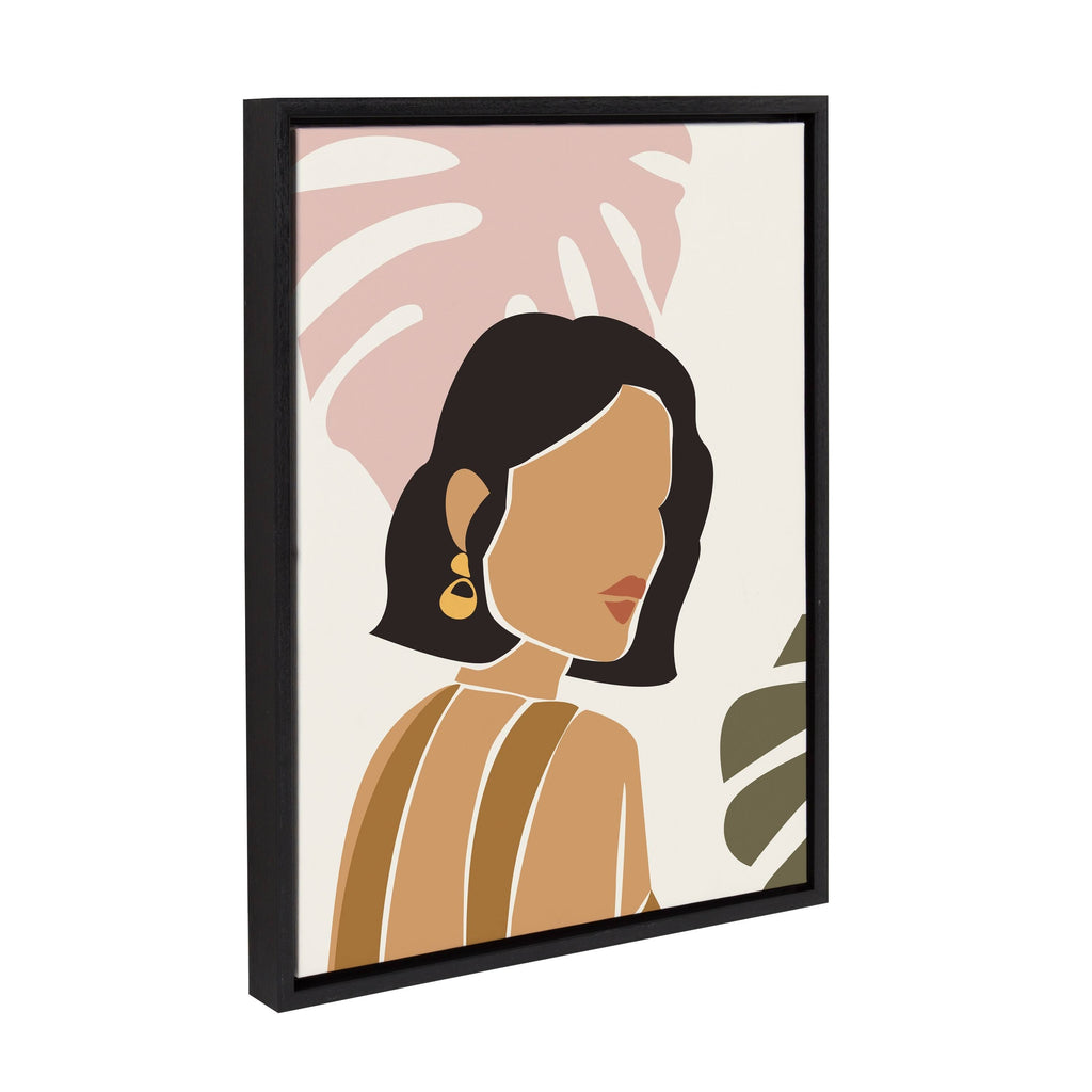 Black 18x24 Framed Canvas K186