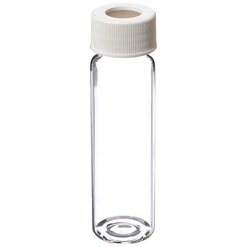 40ml Amber White Polypropylene Open Top Closure Case of 72 E240