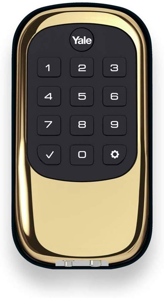 Push Button Deadbolt Polished Brass Y338088