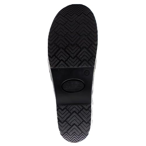 Printed Leather Clogs H1057