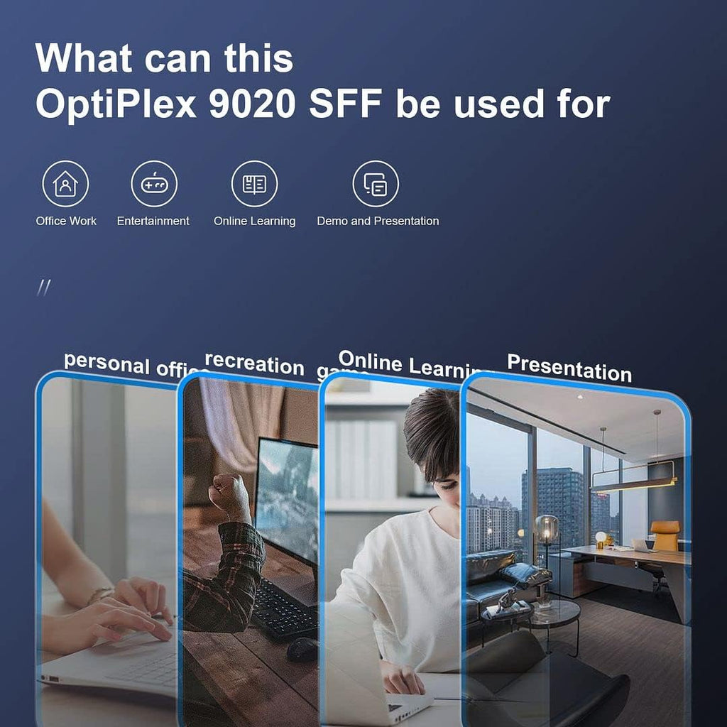 Dell OptiPlex 9020 i7 Desktop Computer, 32GB Ram 512GB SSD, Intel Core i7-4790 3.60GHz, AC7260 Built-in WiFi 5, Dual Monitor Support, DVD-RW, Windows 10 Pro 64bit, RGB Keyboard and Mouse (Renewed) G48146