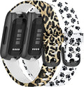 2-Pack Soft Silicone Adjustable Floral Wristband G6143