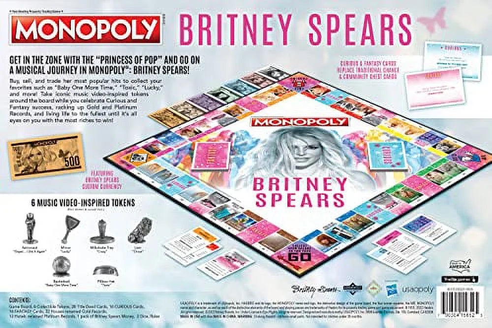 Collector's Edition Monopoly Game with Custom Game Board B877340