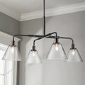 4-Light Dimmable Industrial Chandelier Q9722