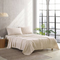 Beige King Percale Sheet Set E4664