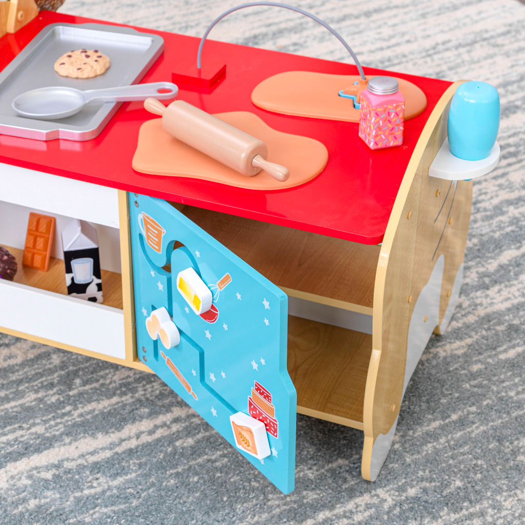 Wooden Toddler Activity Center with 20 Accessories O63624