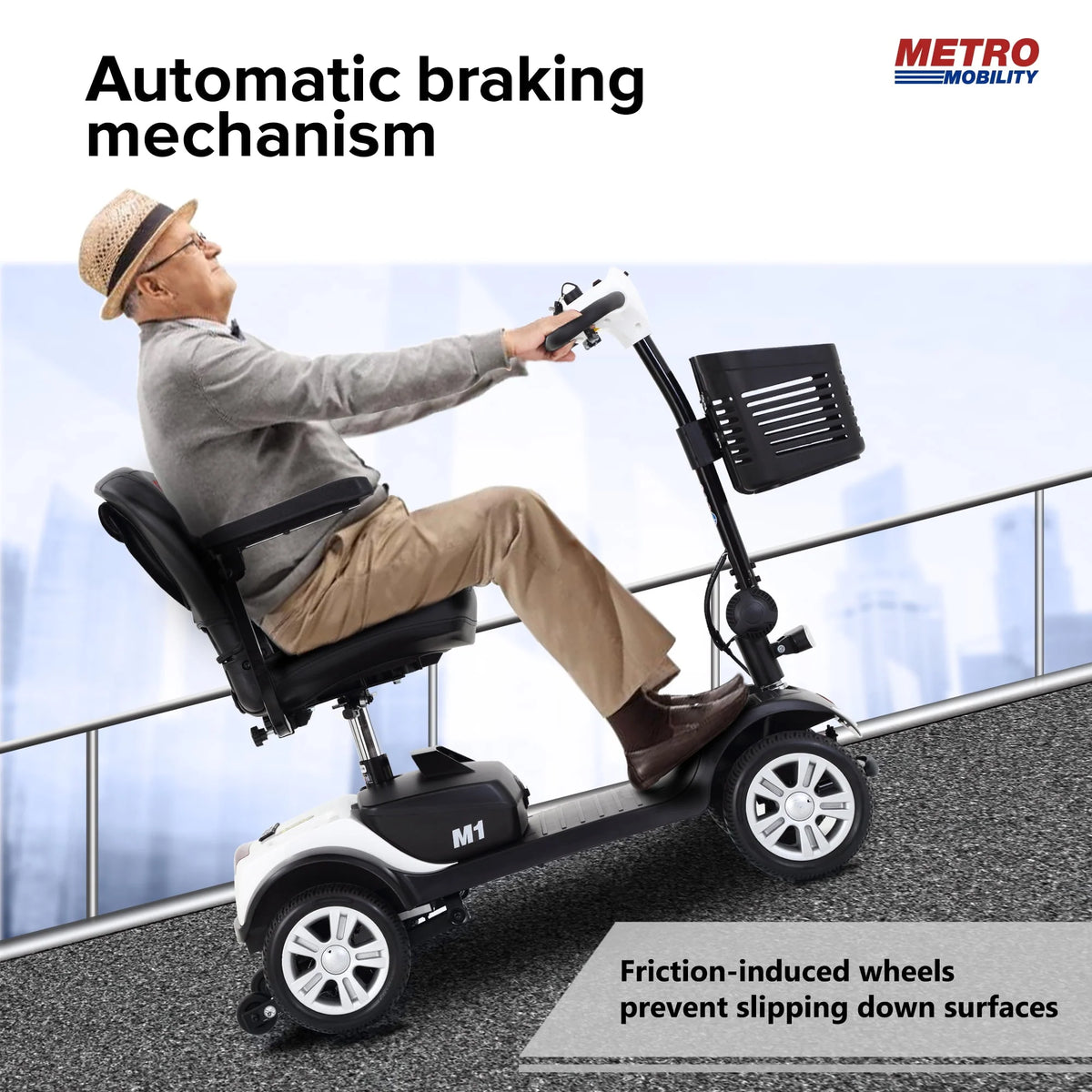 300W Motor Compact Mobility Scooter with Headlights B25341