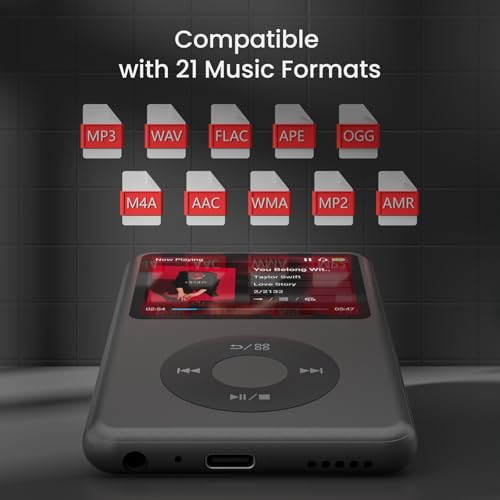 128G Bluetooth Digital Music Player Black B182269