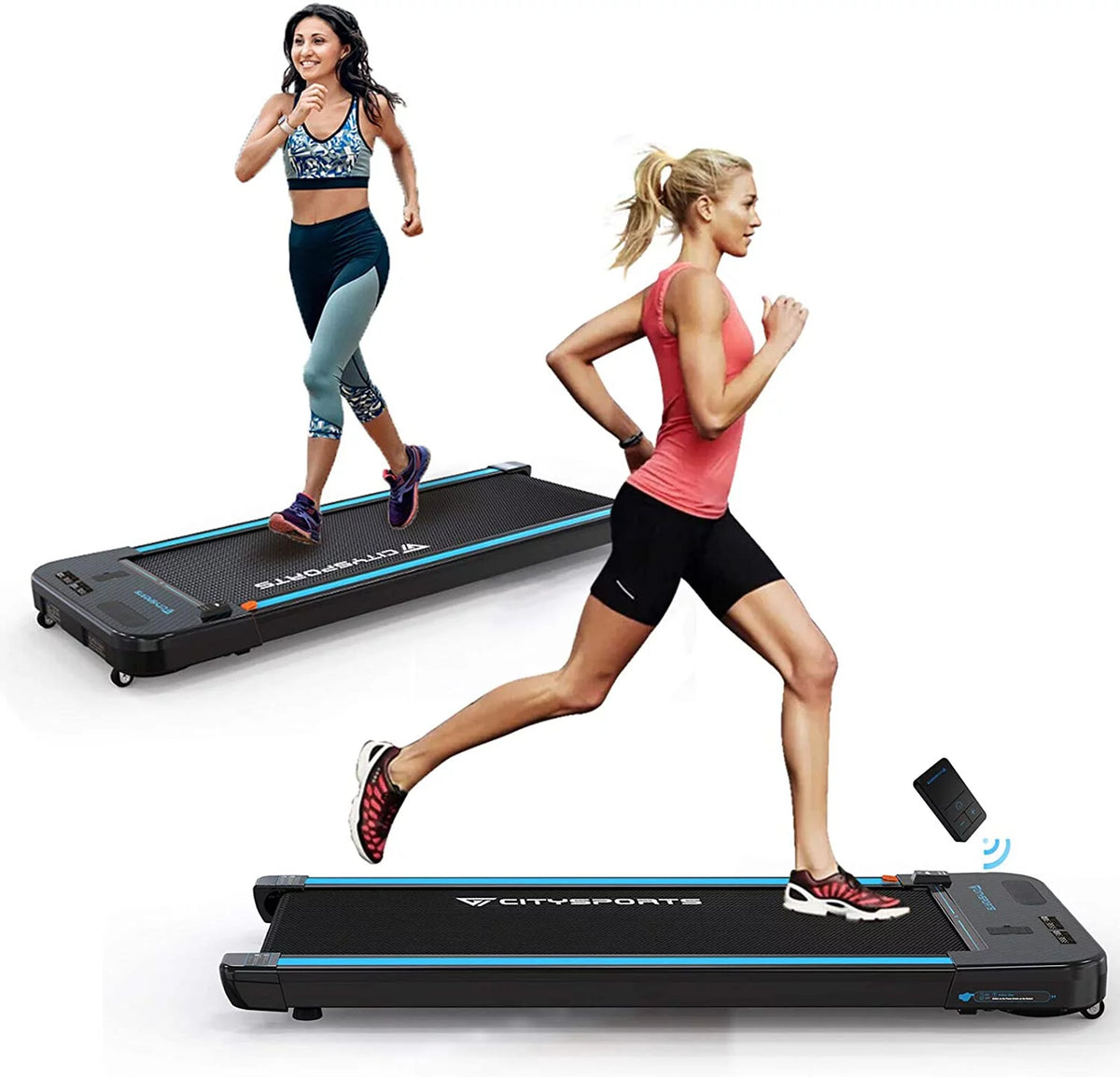 Portable Slim Treadmill with Audio Speakers A595188