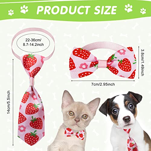 100 Pieces Dog Bow Tie Collar Set B4880