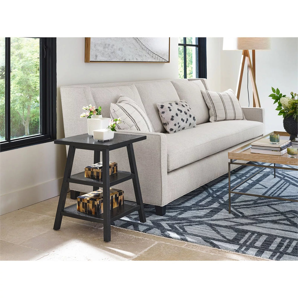 Square End Table in Black Charcoal Oak V684