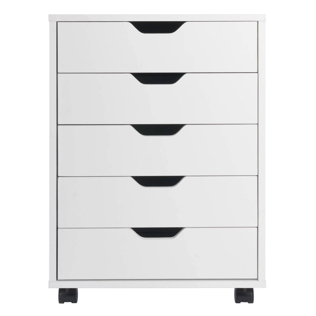 White 5-Drawer Composite Wood Cabinet X241