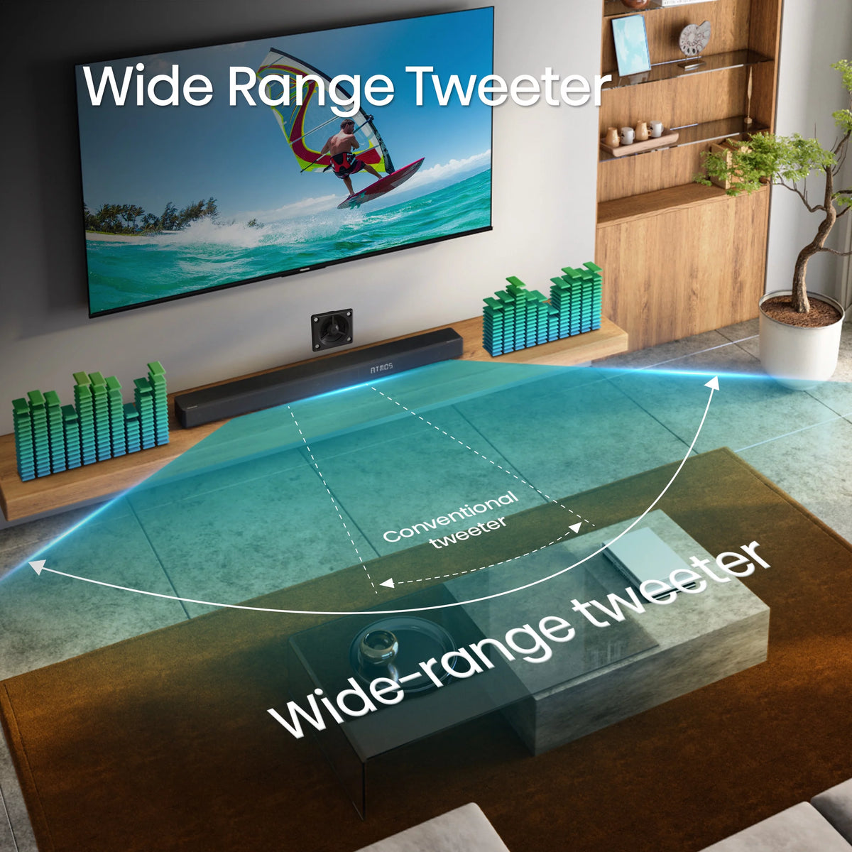 5.1.2 Ch 420W Soundbar with Wireless Subwoofer and Dolby Atmos C285
