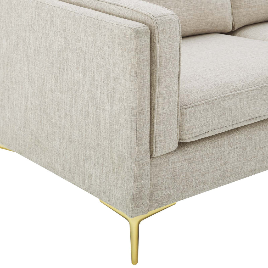 Beige Fabric Sofa E370