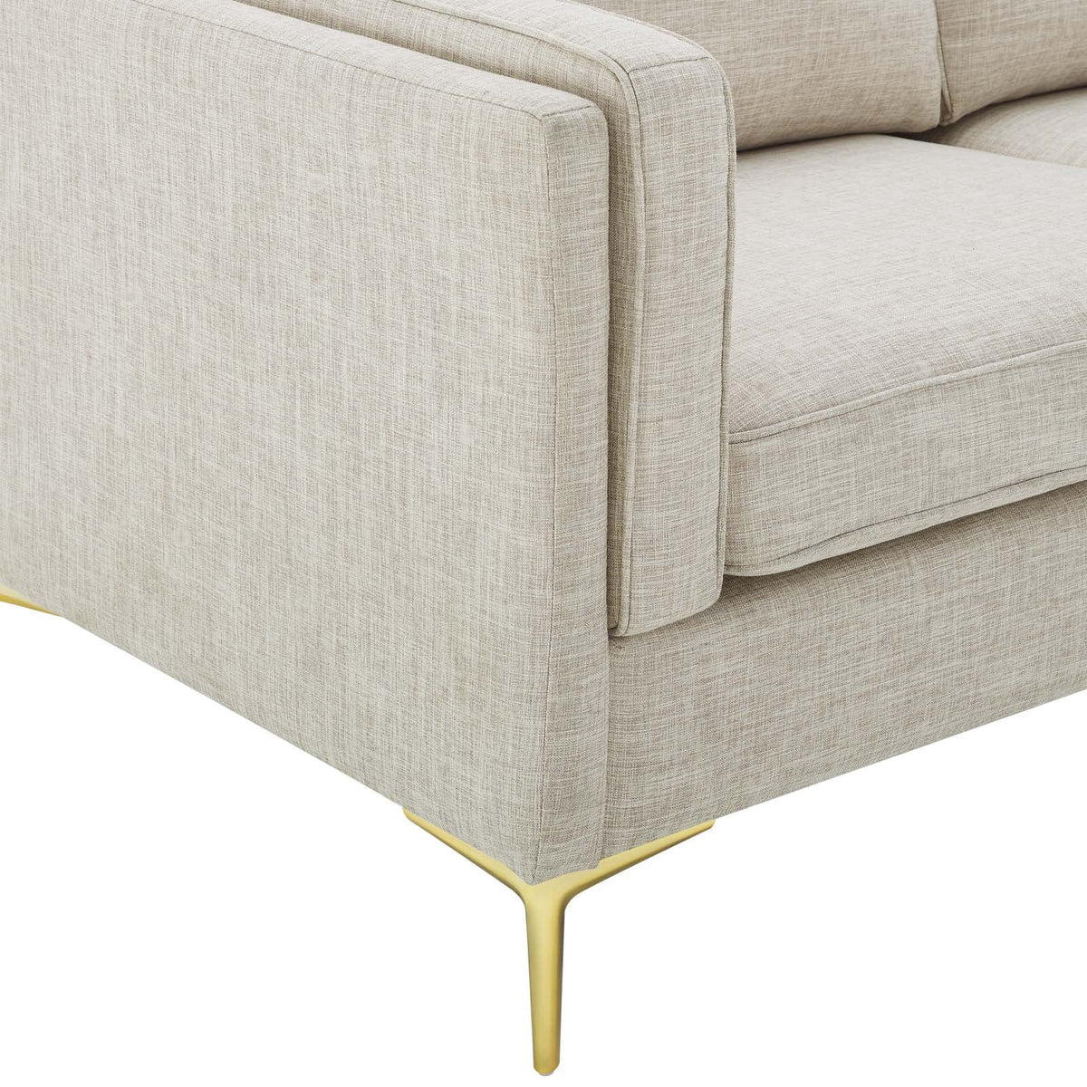 Beige Fabric Sofa E370