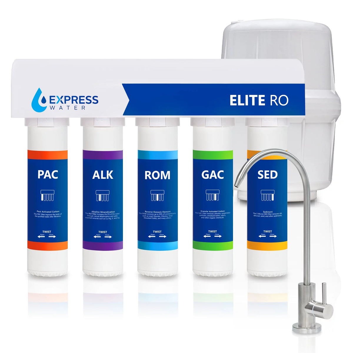 9 Stage Reverse Osmosis Alkaline Water Filtration System F787934