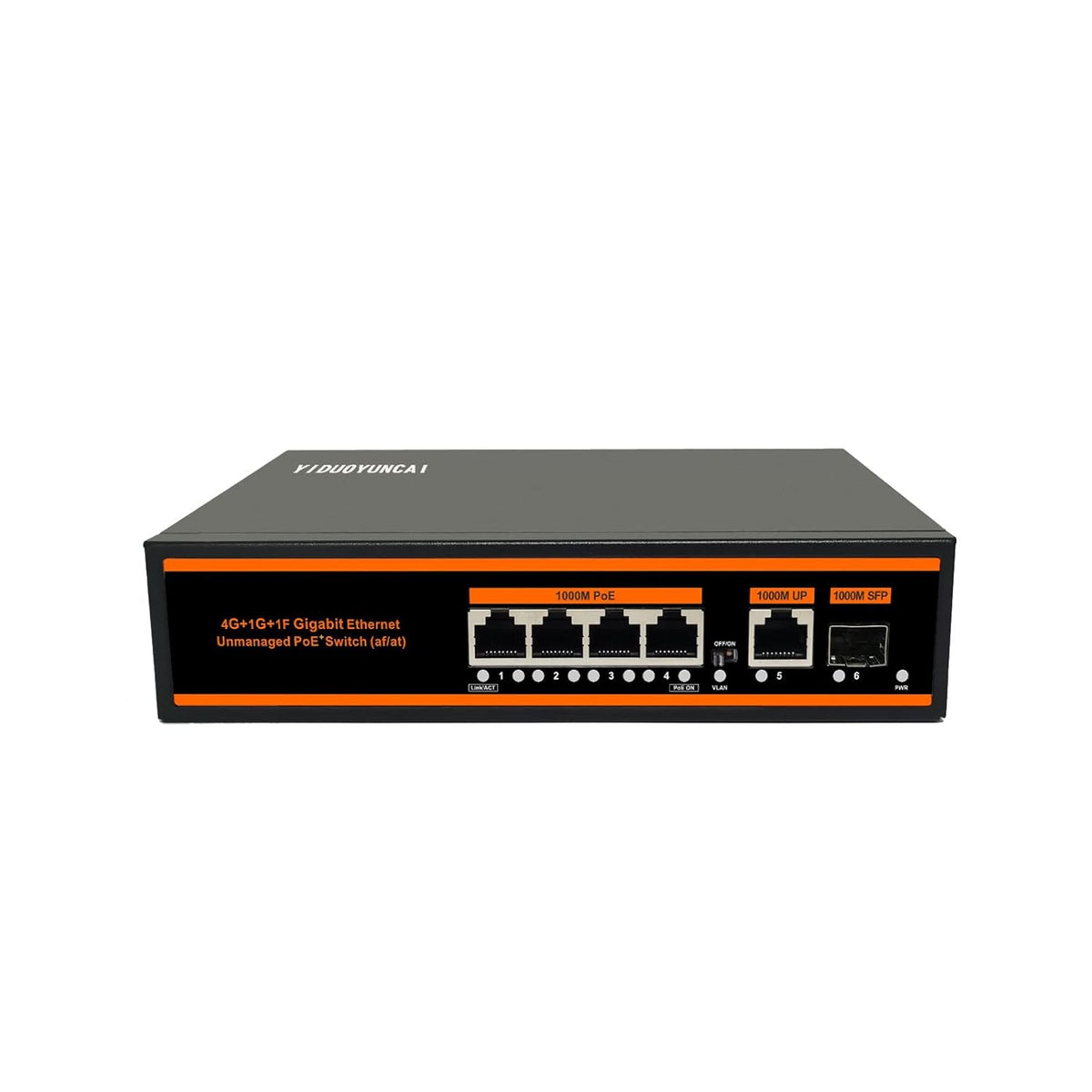 10 Ports Ethernet PoE Switch, 8 PoE Ports + 2 Uplink Ports, 150W, Metal Fanless, Unmanaged, Pack of 2 A977979