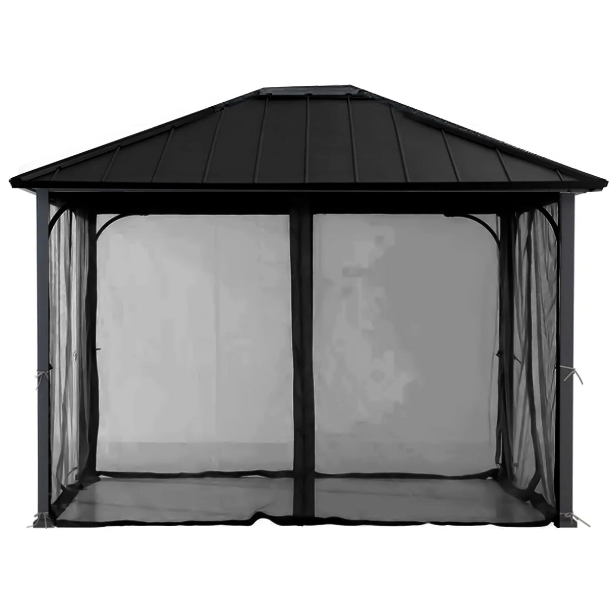 11 x 13 Foot Screened Gazebo Canopy Pergola Tent D3315