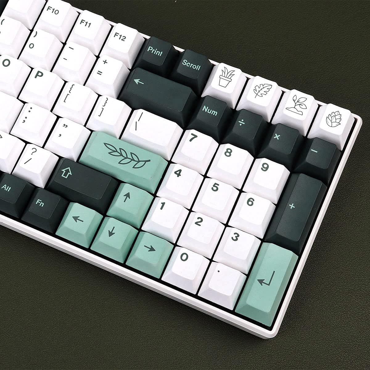 141 Keys PBT Botanical Keycaps Cherry Profile DYE-SUB R30274