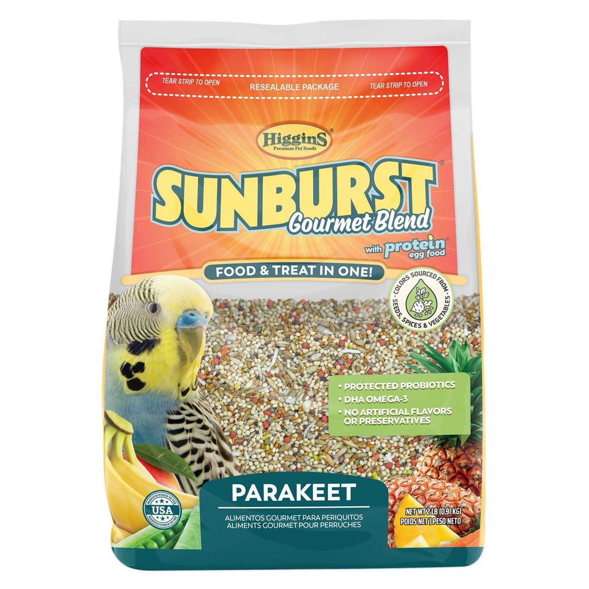 Sunburst Gourmet Blend Parakeet Food M2546