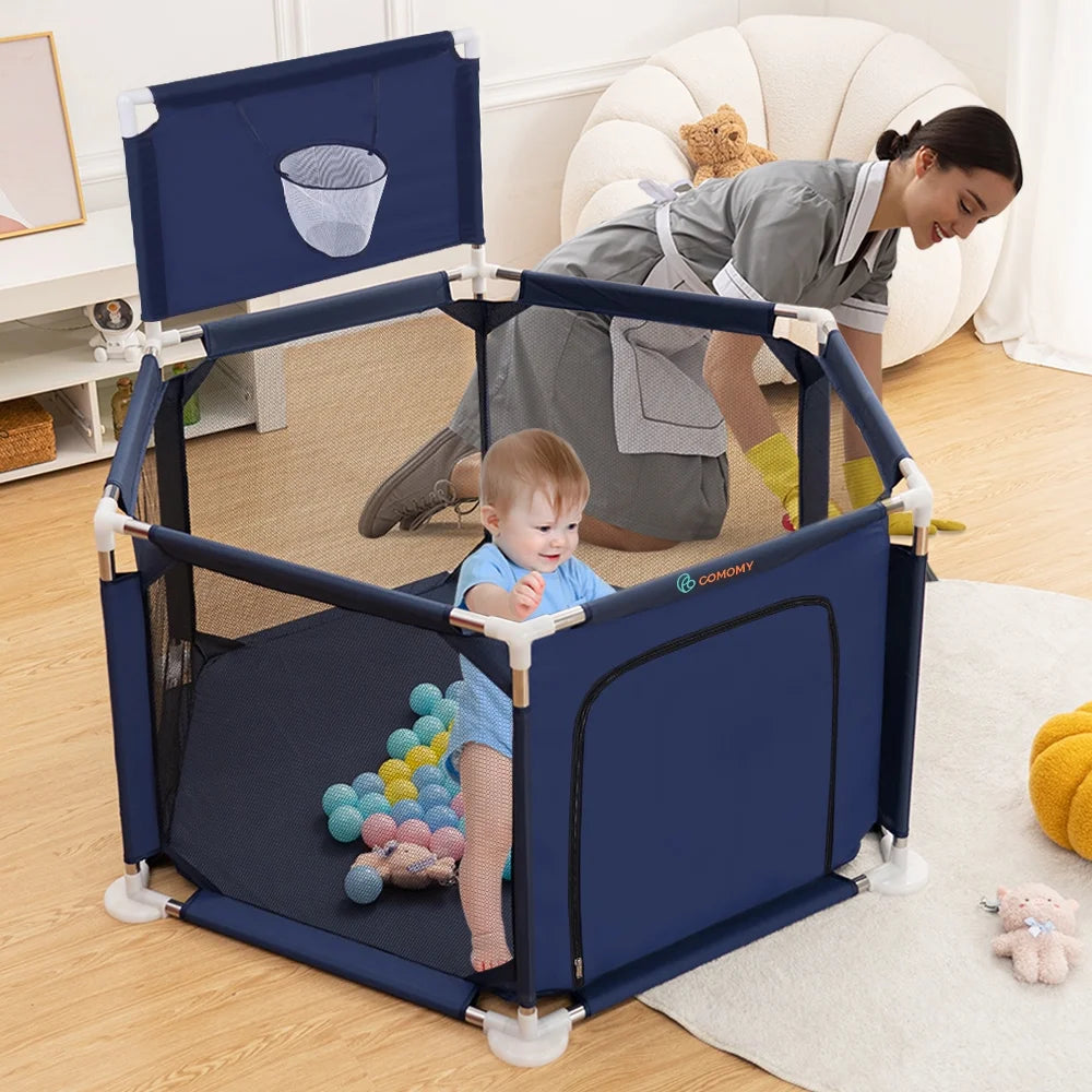 Blue Baby Playpen J759627