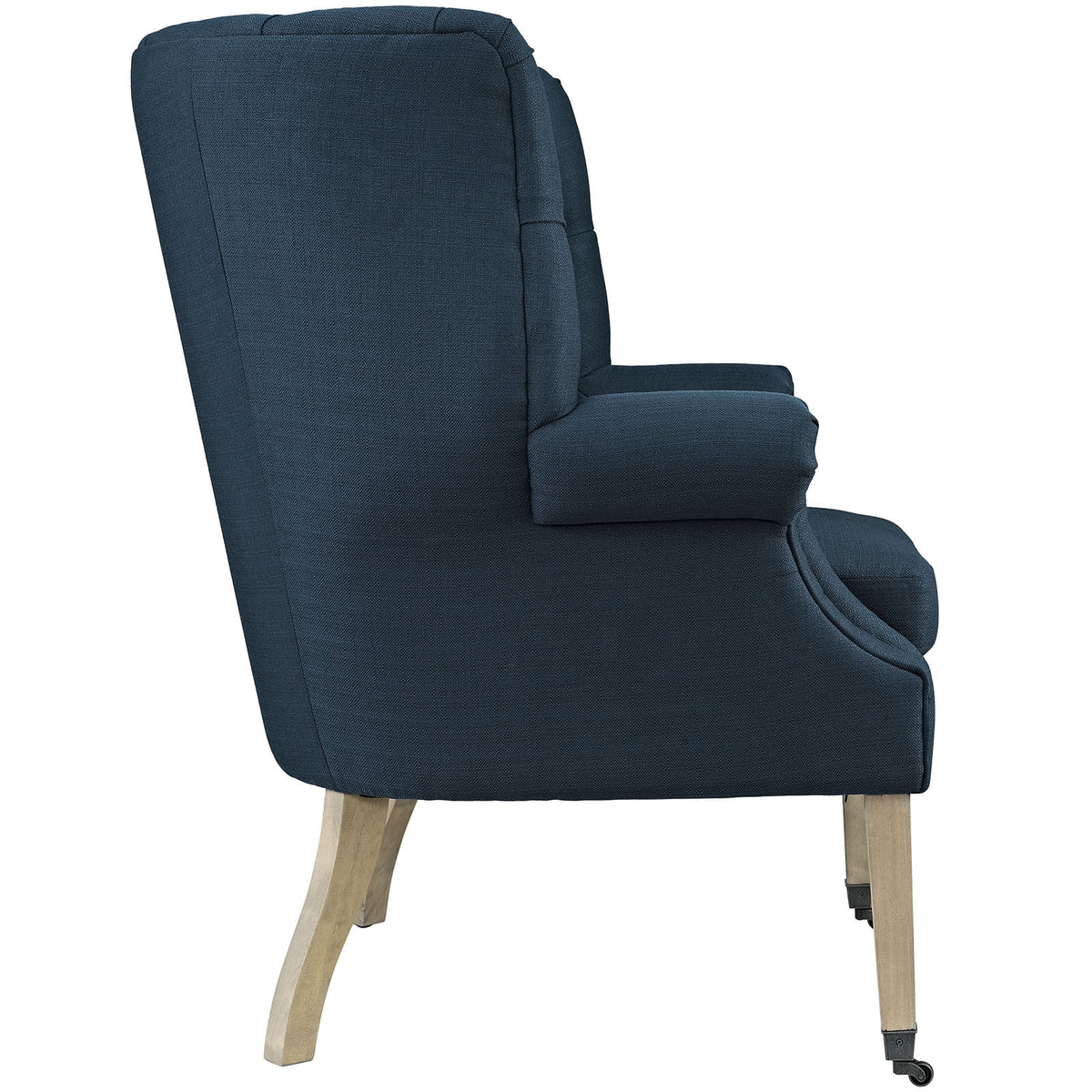 Navy Blue Fabric Lounge Chair B69830