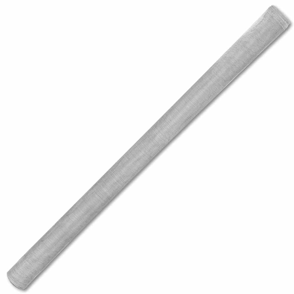 Aluminum Mesh Screen 39.4x196.9 Inch Silver F75645