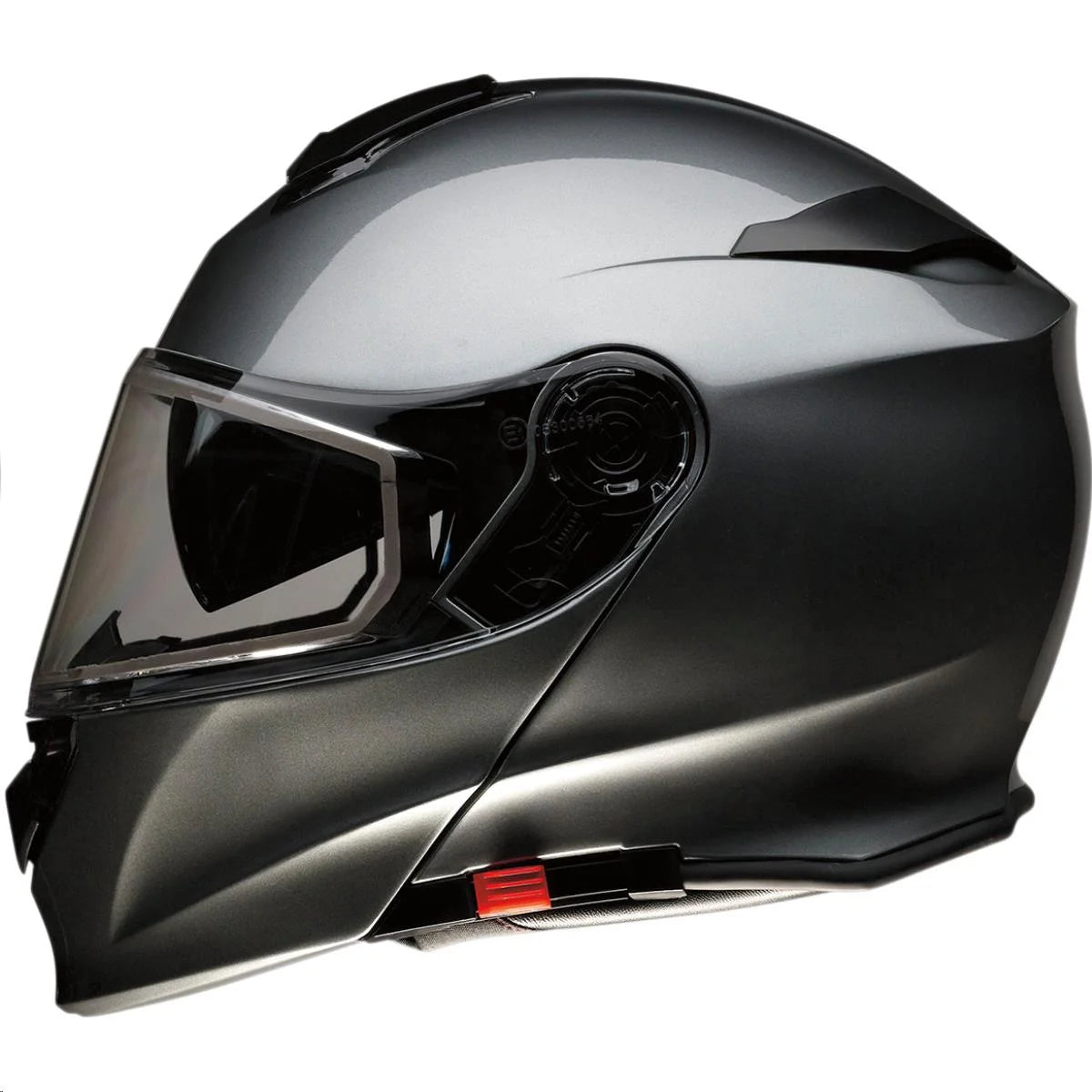 Modular Helmet with Dual-Lens Shield Black Dark Silver E370
