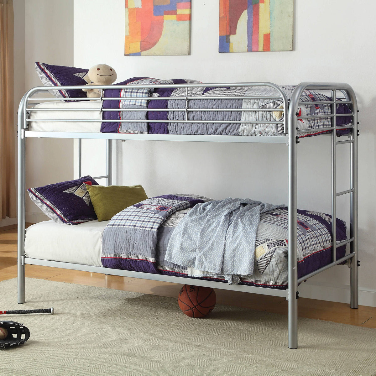 Twin Metal Painted Bunk Bed M21996