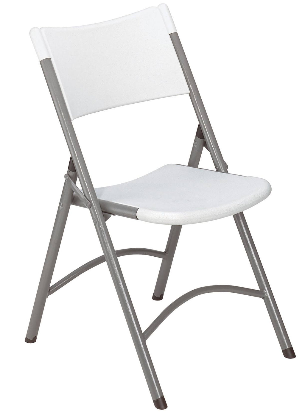 Folding Chair, Plastic, Gray, Pkg of 4 I4576