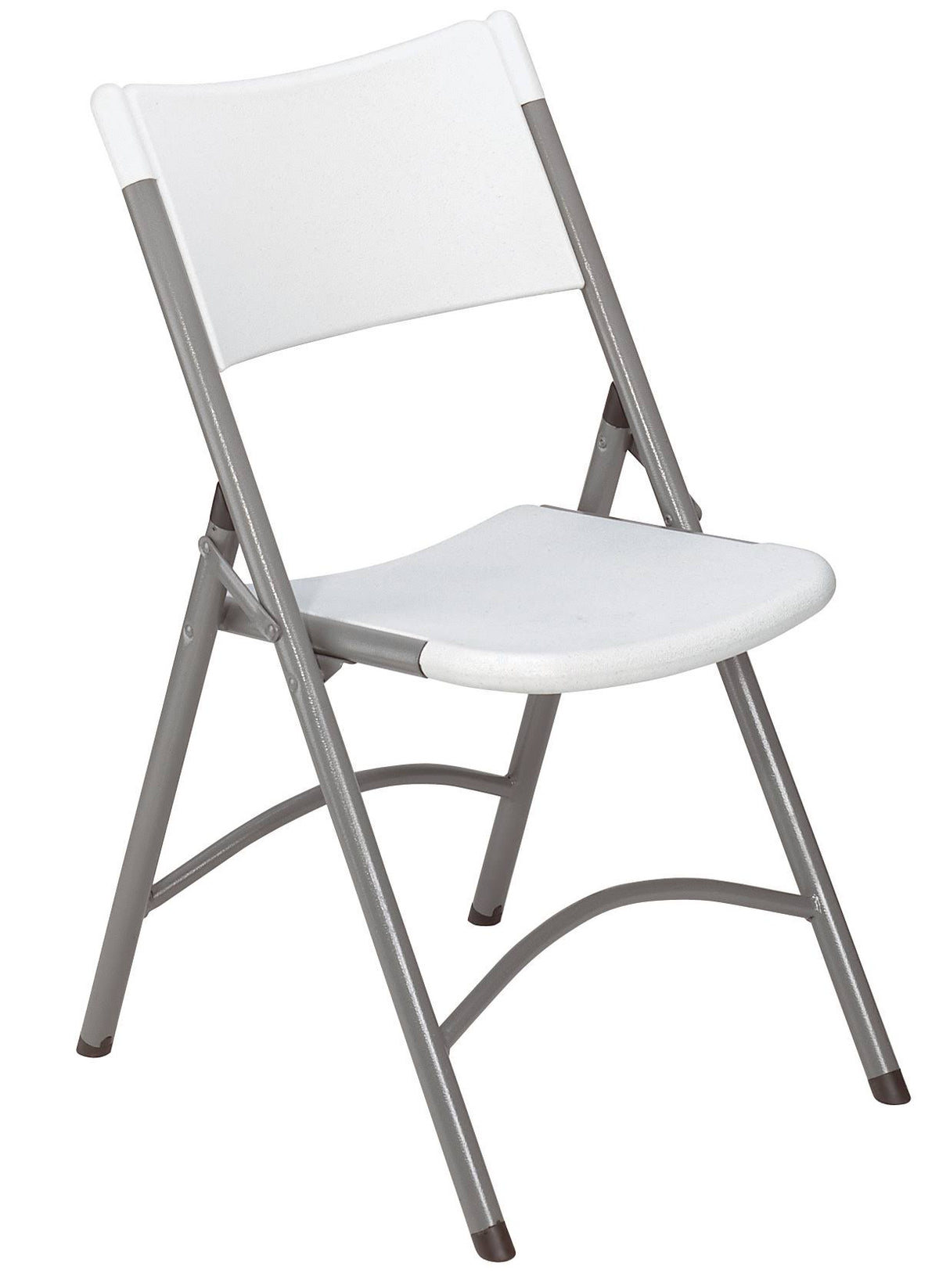 Folding Chair, Plastic, Gray, Pkg of 4 I4576