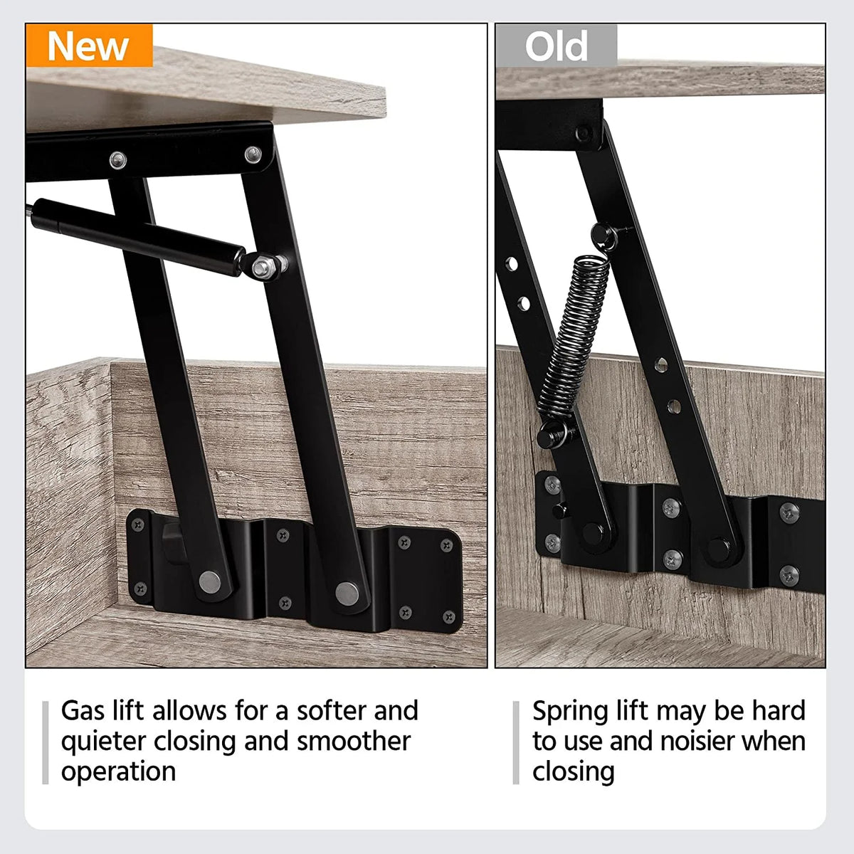 47.5" Lift Top Coffee Table with Hidden Storage C8928