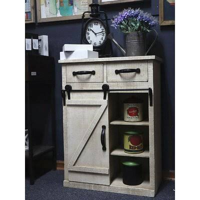 2 Drawer Door Accent Cabinet C852