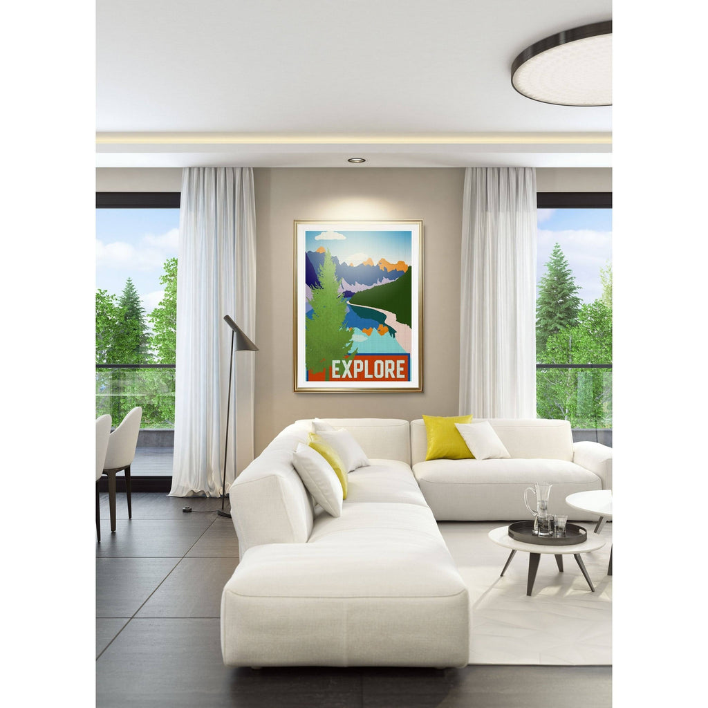 Framed Giclee Print D448
