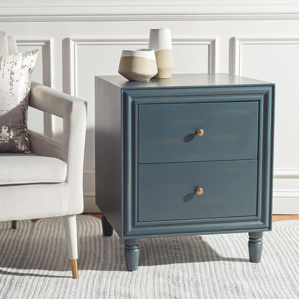 Steel Teal Accent Table V314