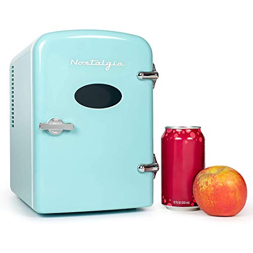 Retro 6-Can Mini Refrigerator Z269386