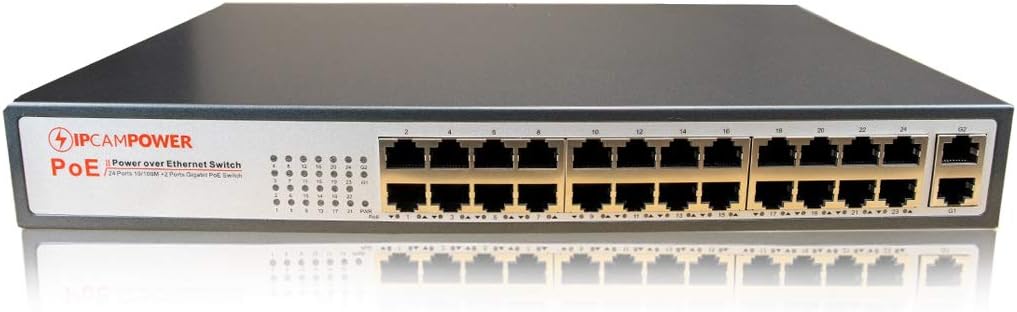 16 Port POE Network Switch with 2 Gigabit Uplink Ports R681494