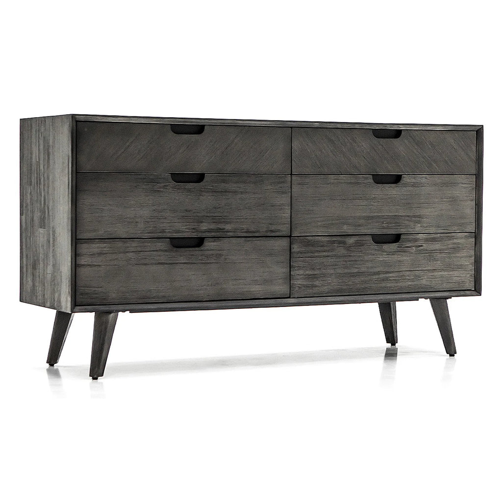 6-Drawer Mid-Century Wood Dresser V781