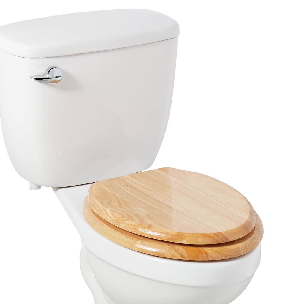 Elongated Closed-Front Toilet Seat Oak W87999