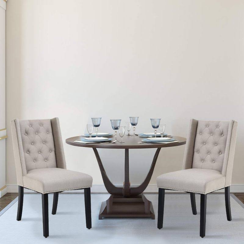Mid-Century Modern Dining Room Chair Set - 2 Chairs V3626