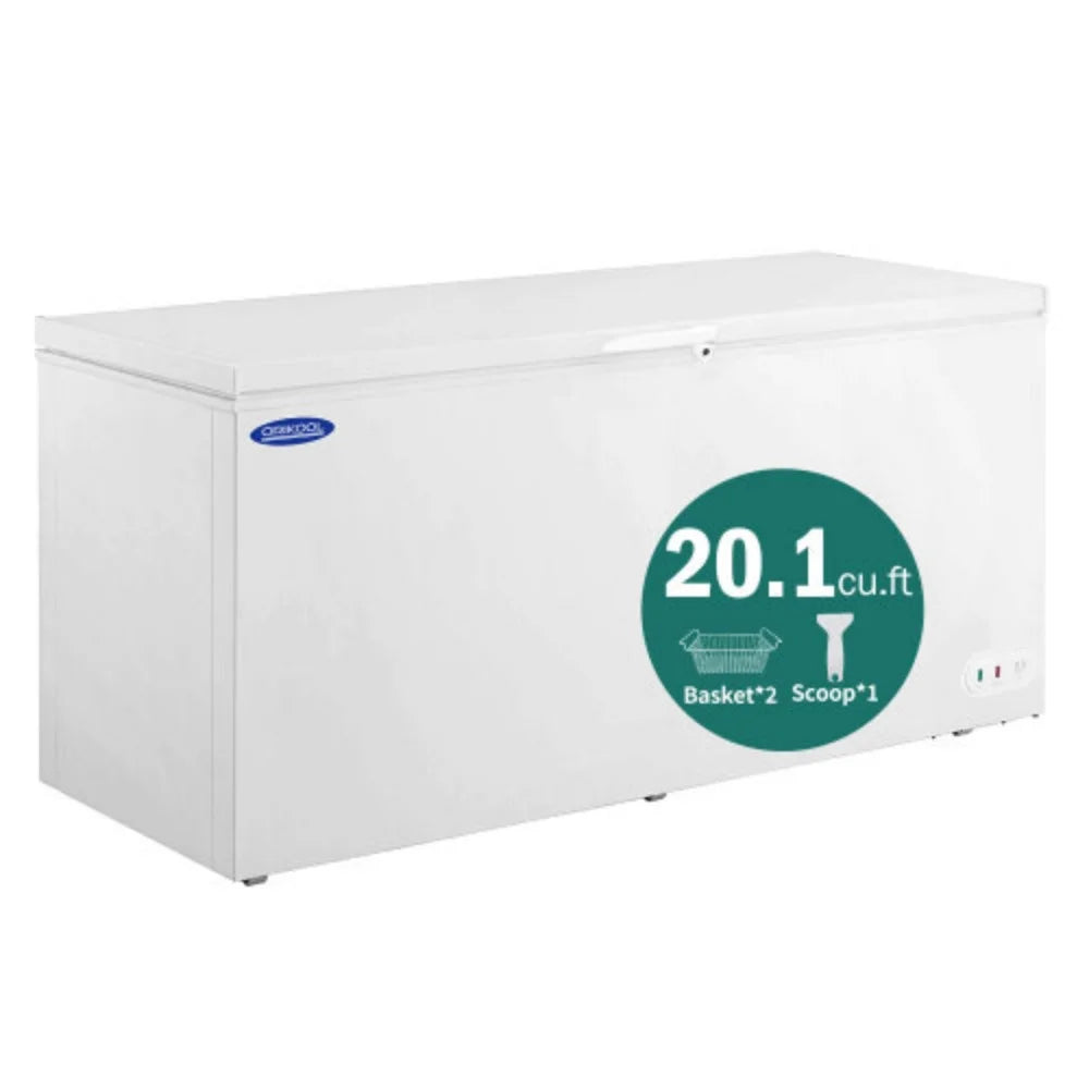 20.1 Cu.ft White Steel Chest Freezer W8354