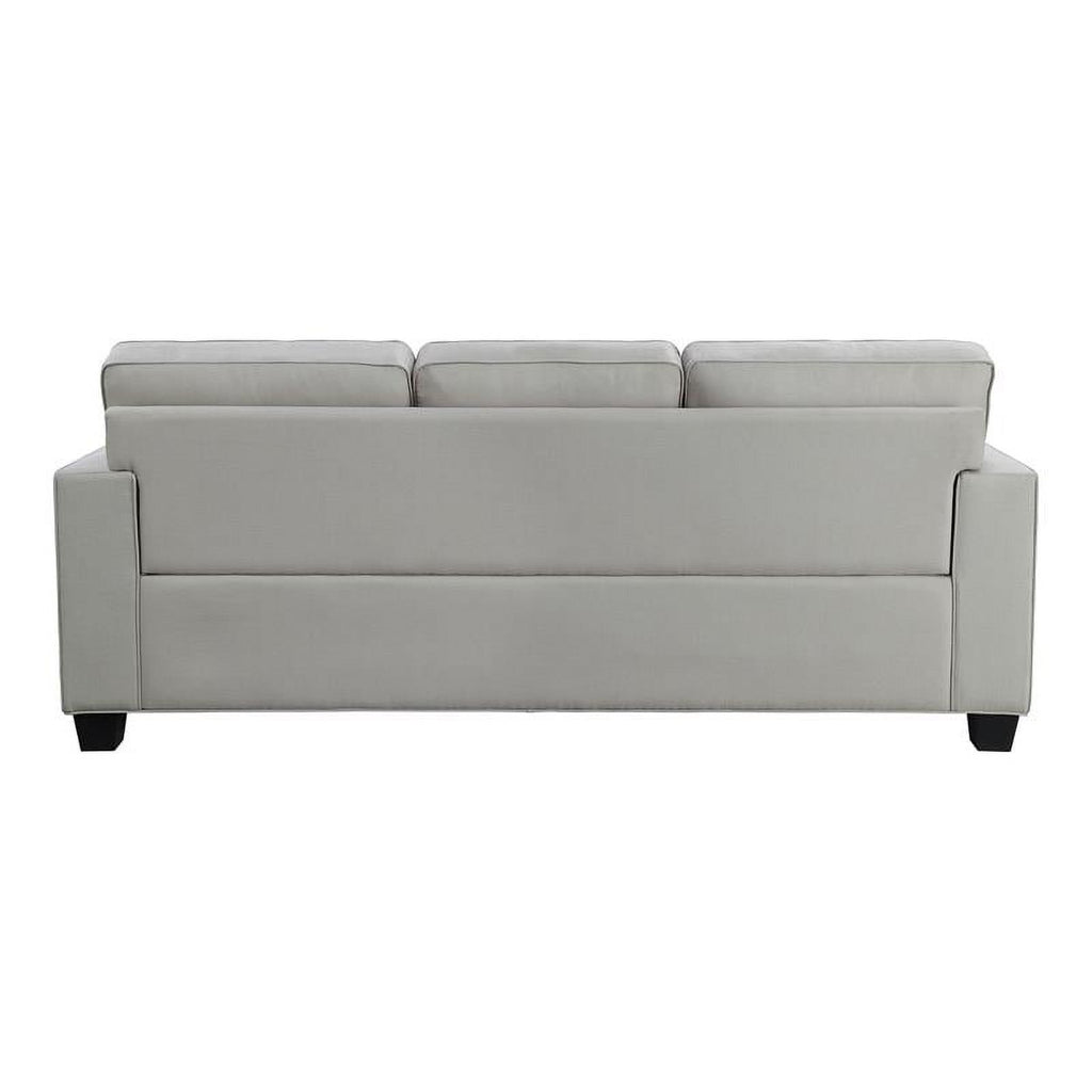 84" Polyester Fabric Sofa in Gray E872