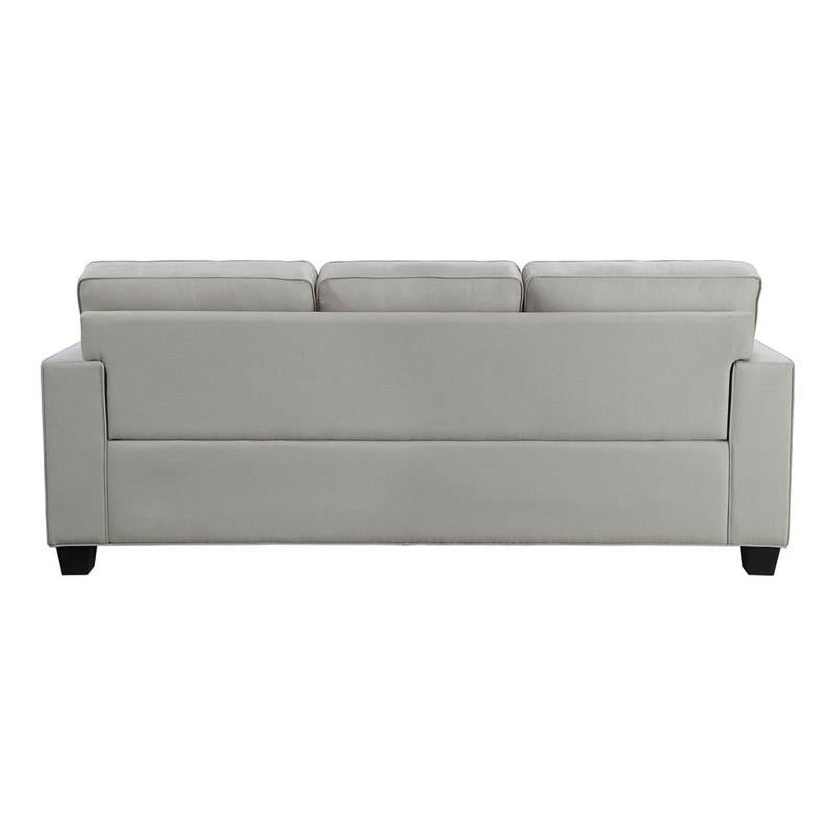 84" Polyester Fabric Sofa in Gray E872