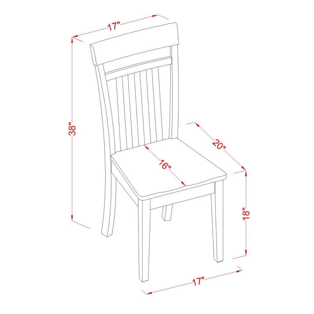 9-piece Cappuccino Dining Set with Wood Chairs J247772