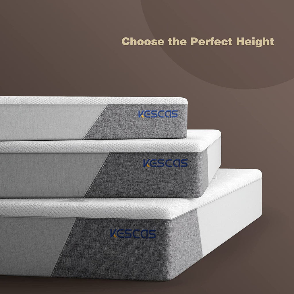 Queen 8 inch Bamboo Charcoal Cooling Gel Memory Foam Hybrid Mattress N10418