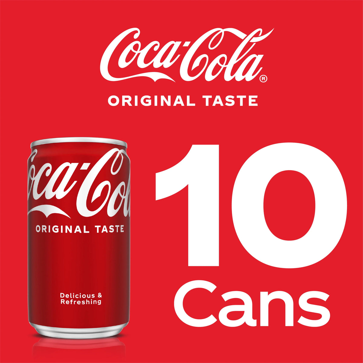 Mini Soda Pop Soft Drink, 7.5 fl oz, 10 Pack Cans R402